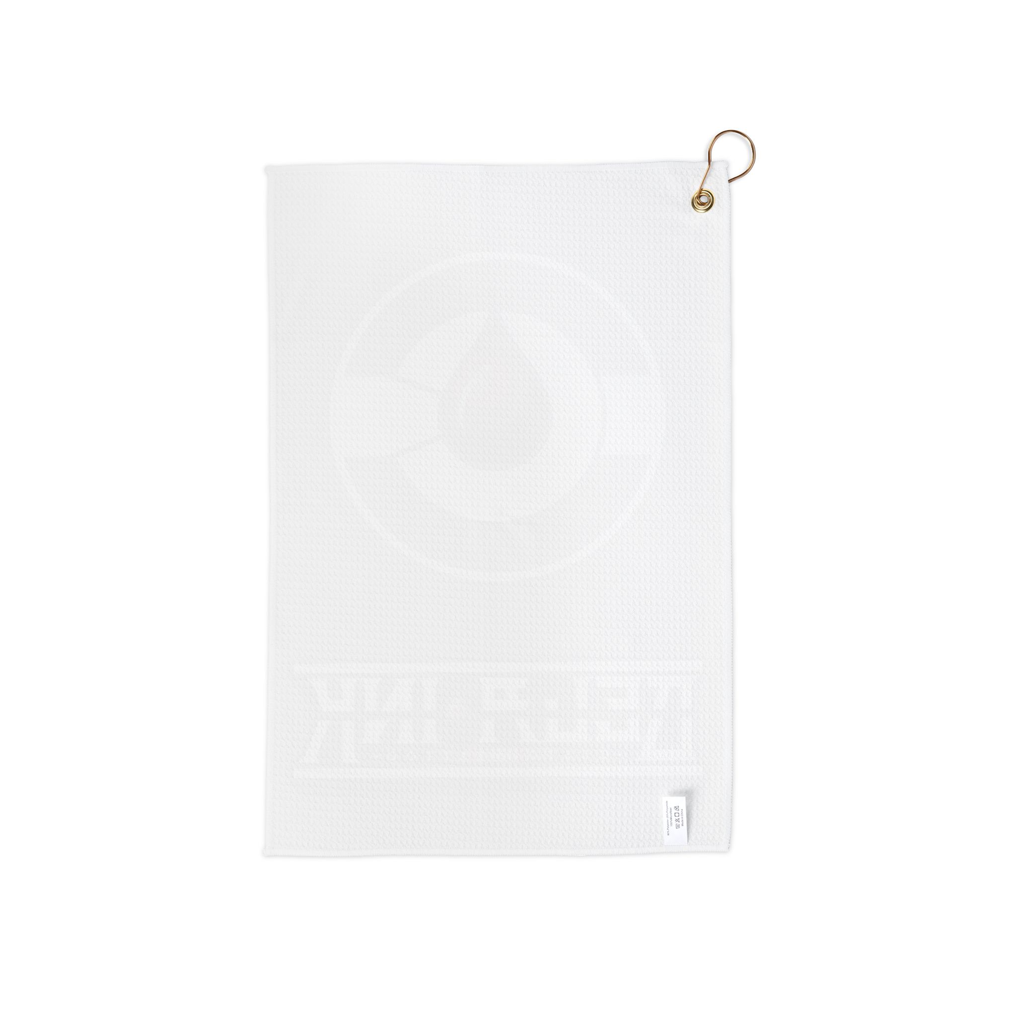 BLUE De La Ink logo Golf Towel | golf towel with ring, golf accessory - Image 2