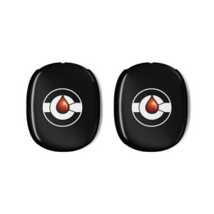 Black Droplet Logo AirPods Max Shell Case | Protective Ear Cup Skins