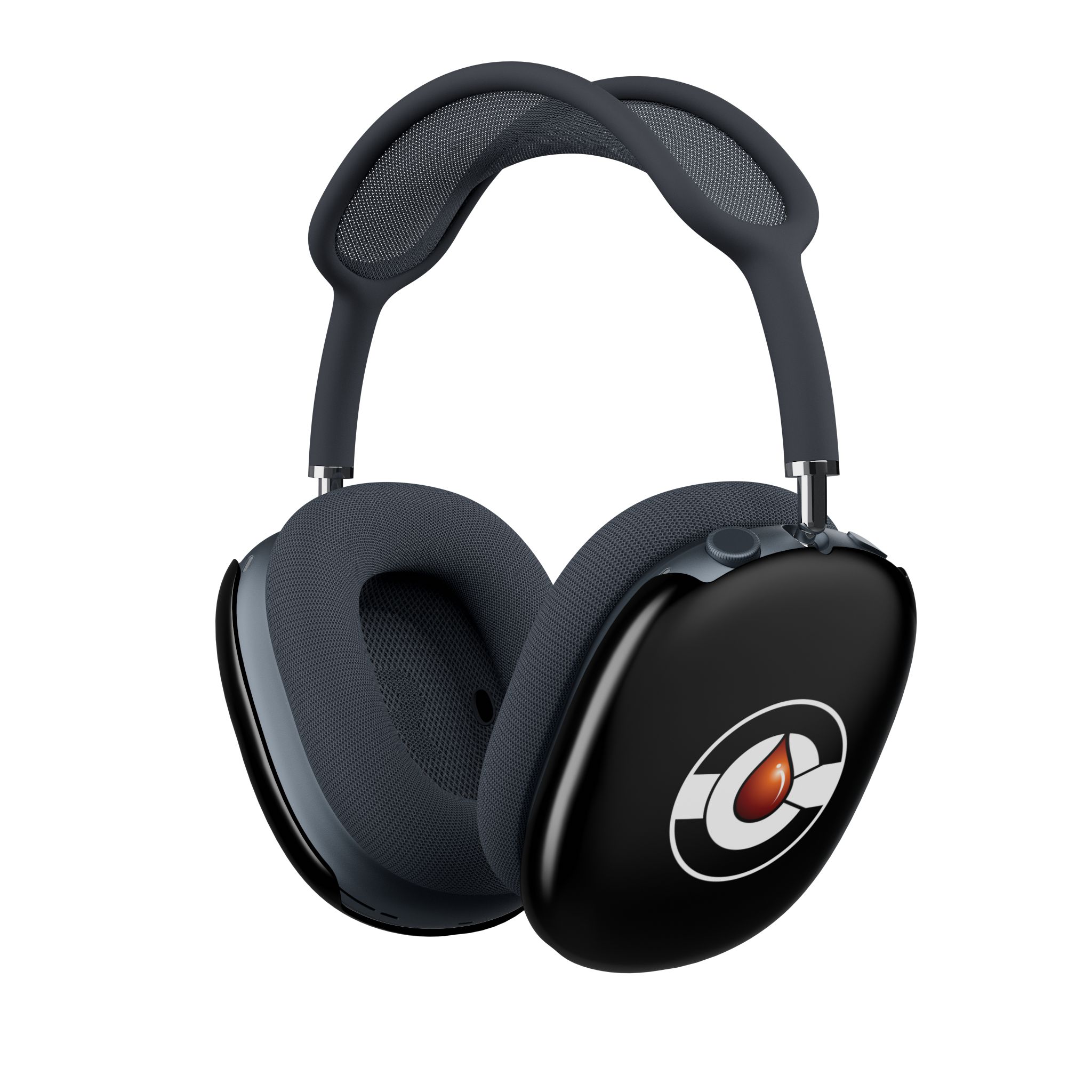 Black Droplet Logo AirPods Max Shell Case | Protective Ear Cup Skins - Image 2