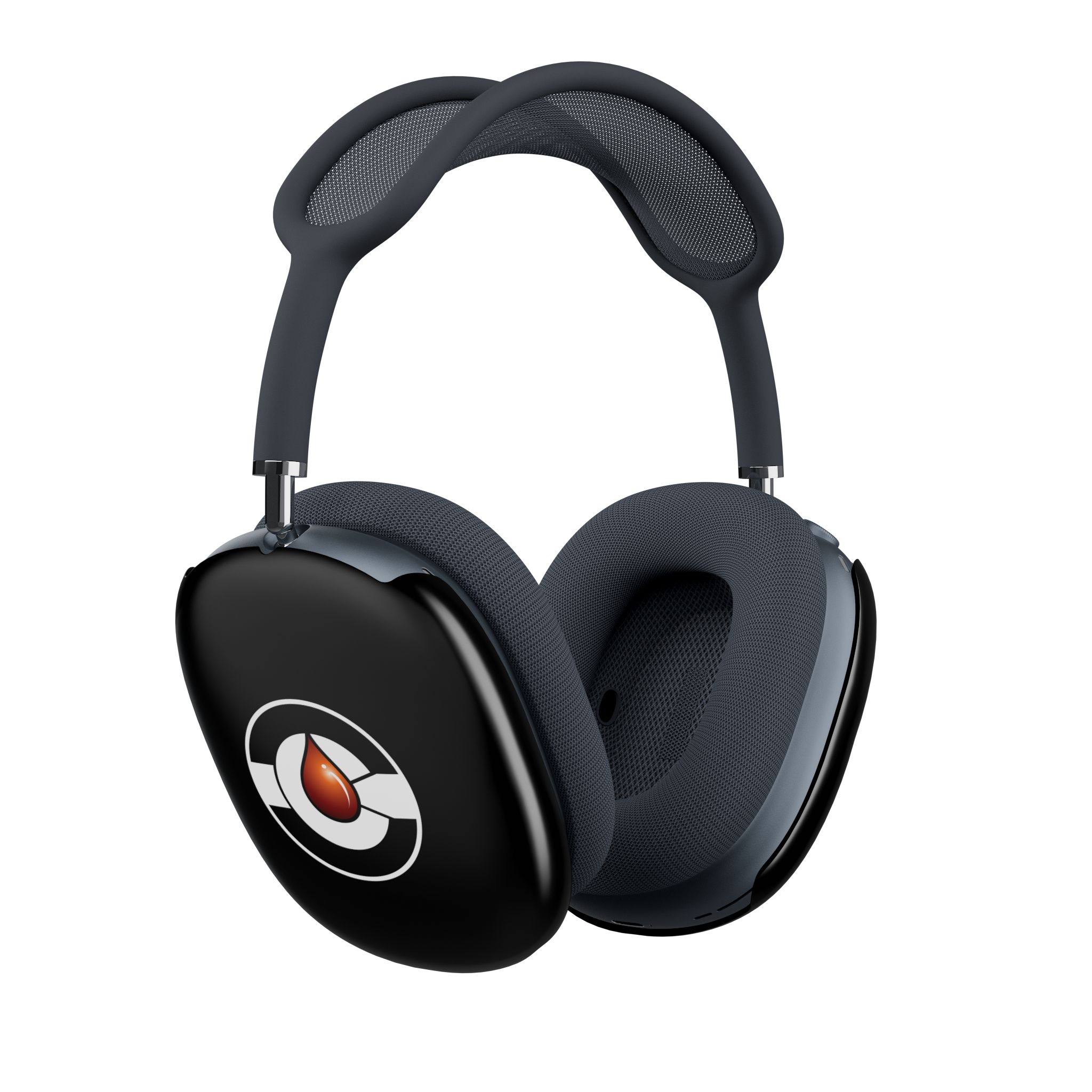 Black Droplet Logo AirPods Max Shell Case | Protective Ear Cup Skins - Image 3