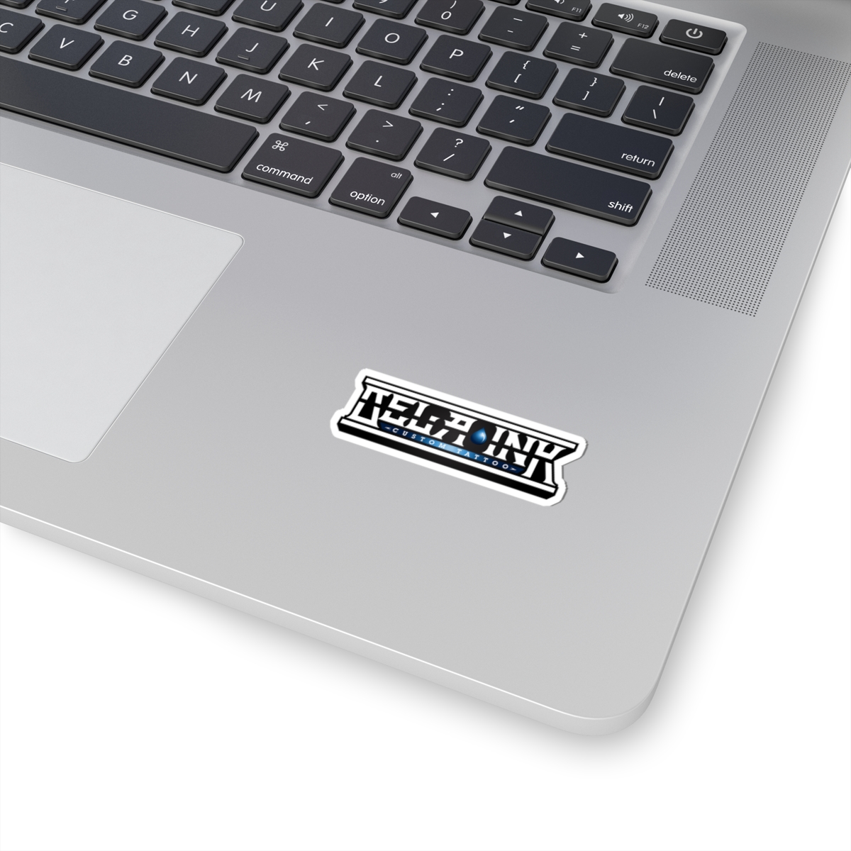 Blue De La Ink logo sticker Kiss-Cut Sticker | tattoo studio decal, waterproof vinyl - Image 2
