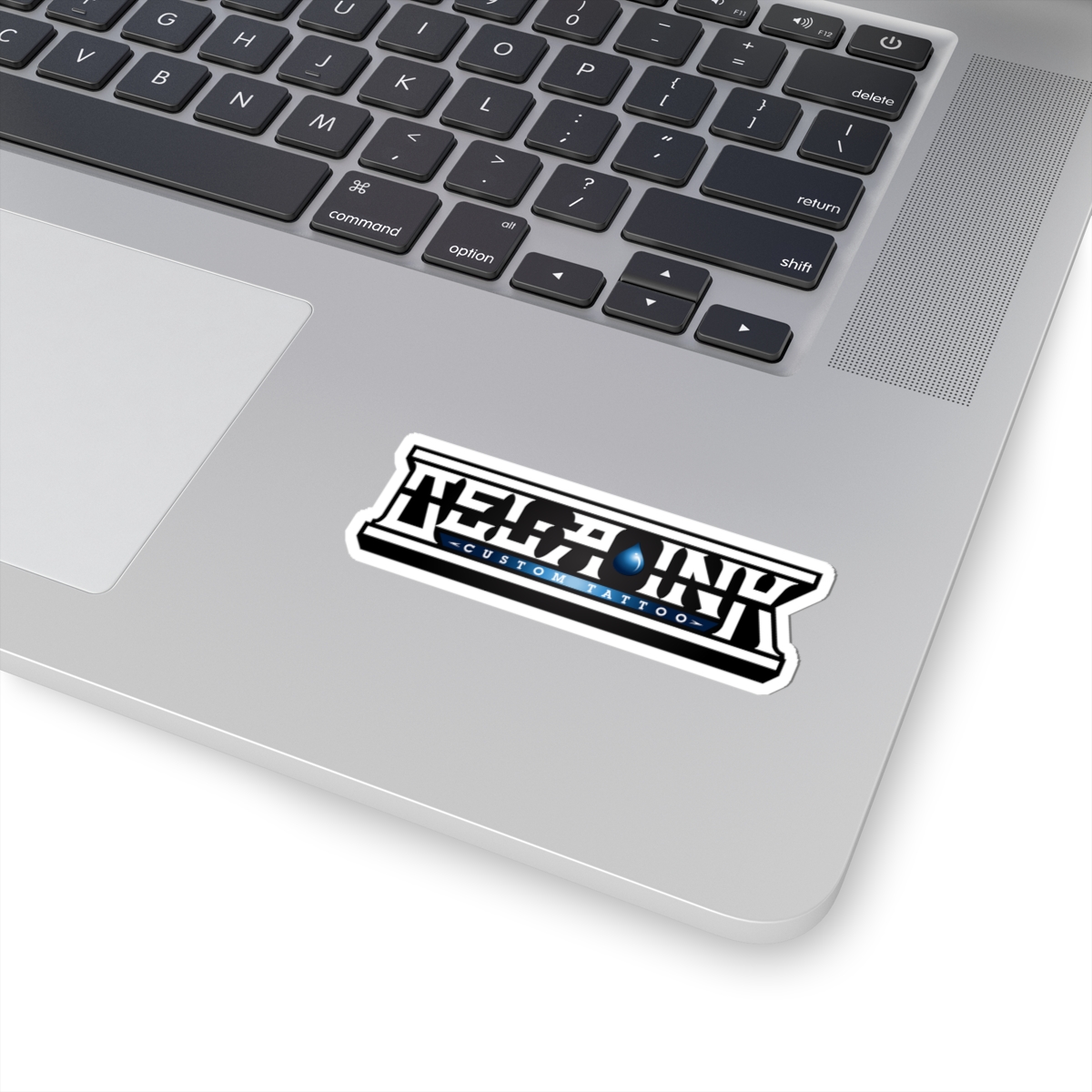 Blue De La Ink logo sticker Kiss-Cut Sticker | tattoo studio decal, waterproof vinyl - Image 3