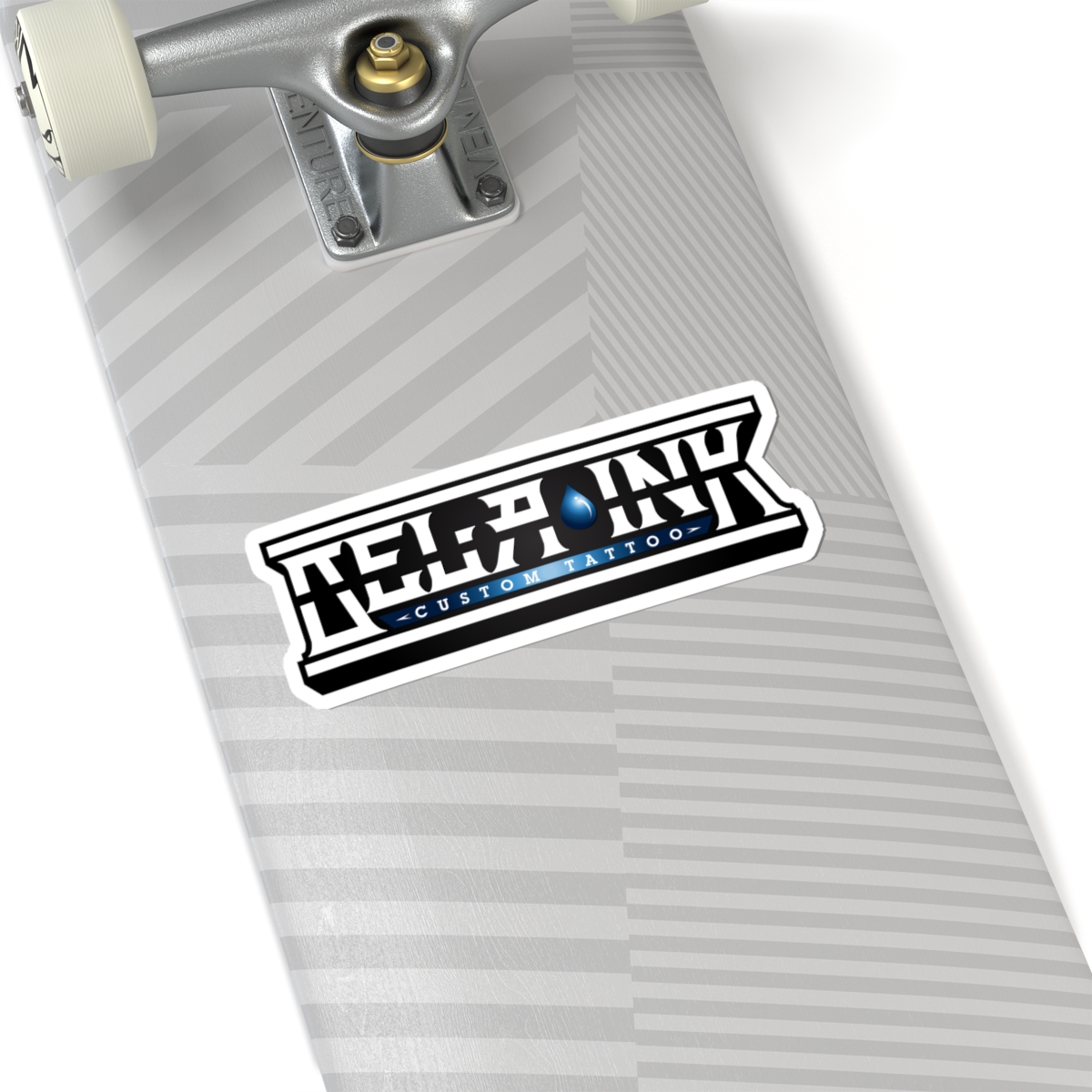 Blue De La Ink logo sticker Kiss-Cut Sticker | tattoo studio decal, waterproof vinyl - Image 5