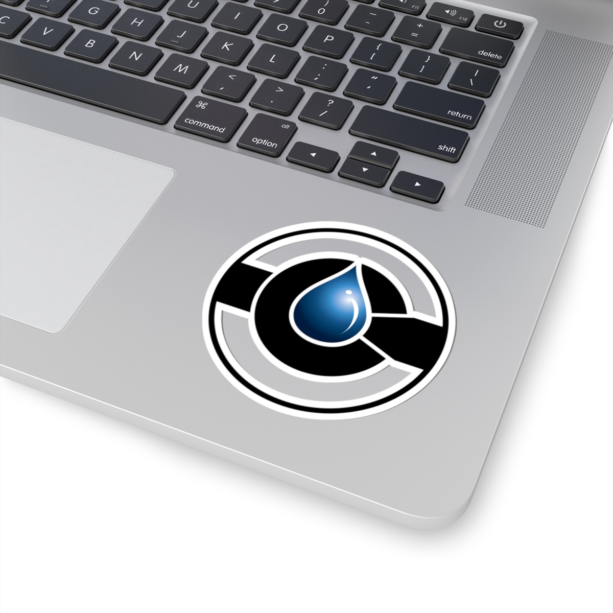 Blue Drop Emblem Sticker | Kiss-Cut Sticker - Image 3