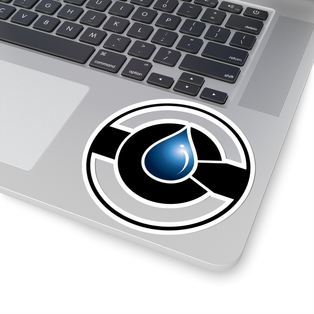 Blue Drop Emblem Sticker | Kiss-Cut Sticker - Image 4