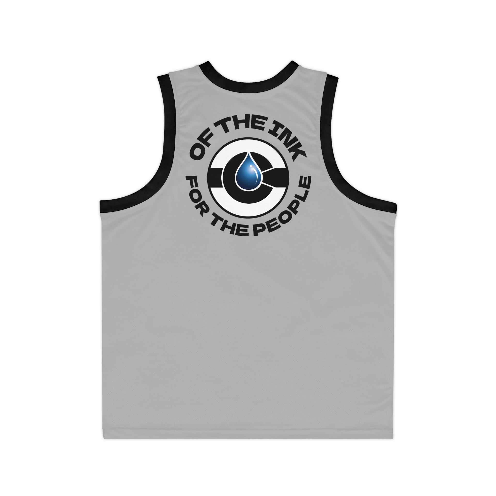 Grey Unisex Basketball Jersey - Image 2