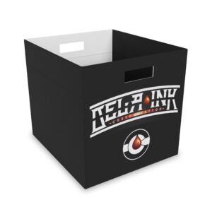 De La Ink Tattoo Logo Felt Storage Box | Foldable Organizer, Art Supply Bin