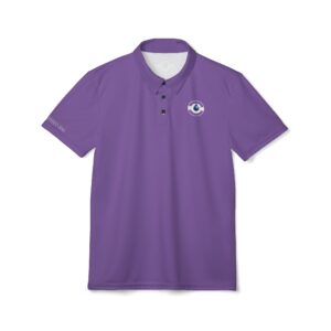 PURPLE Wave Circle Logo Polo
