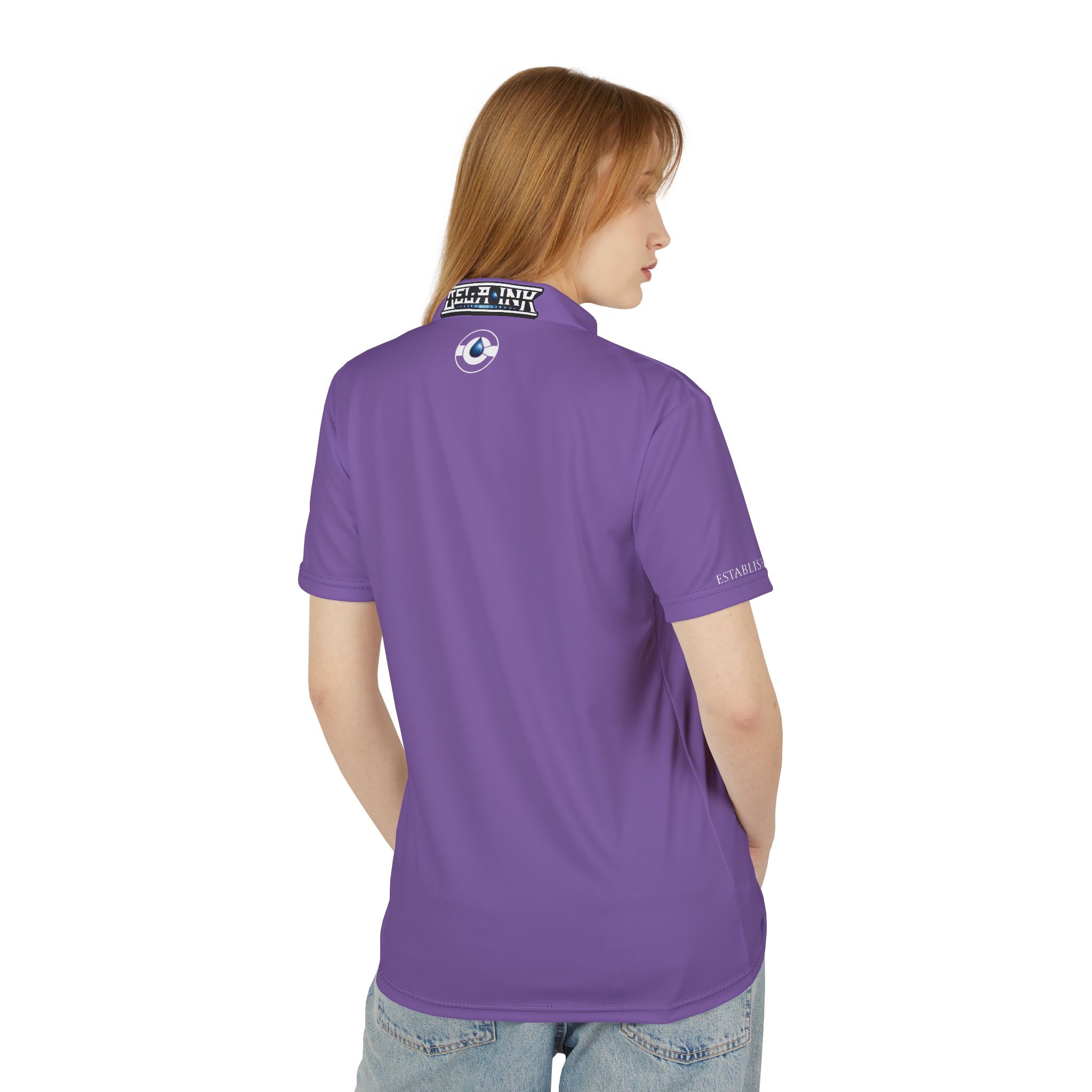 PURPLE Wave Circle Logo Polo - Image 2