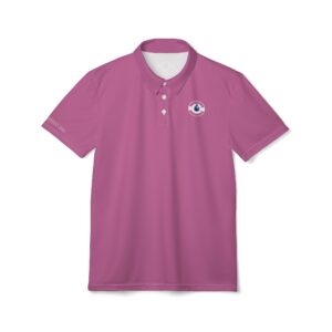 Pink Wave Circle Logo Polo