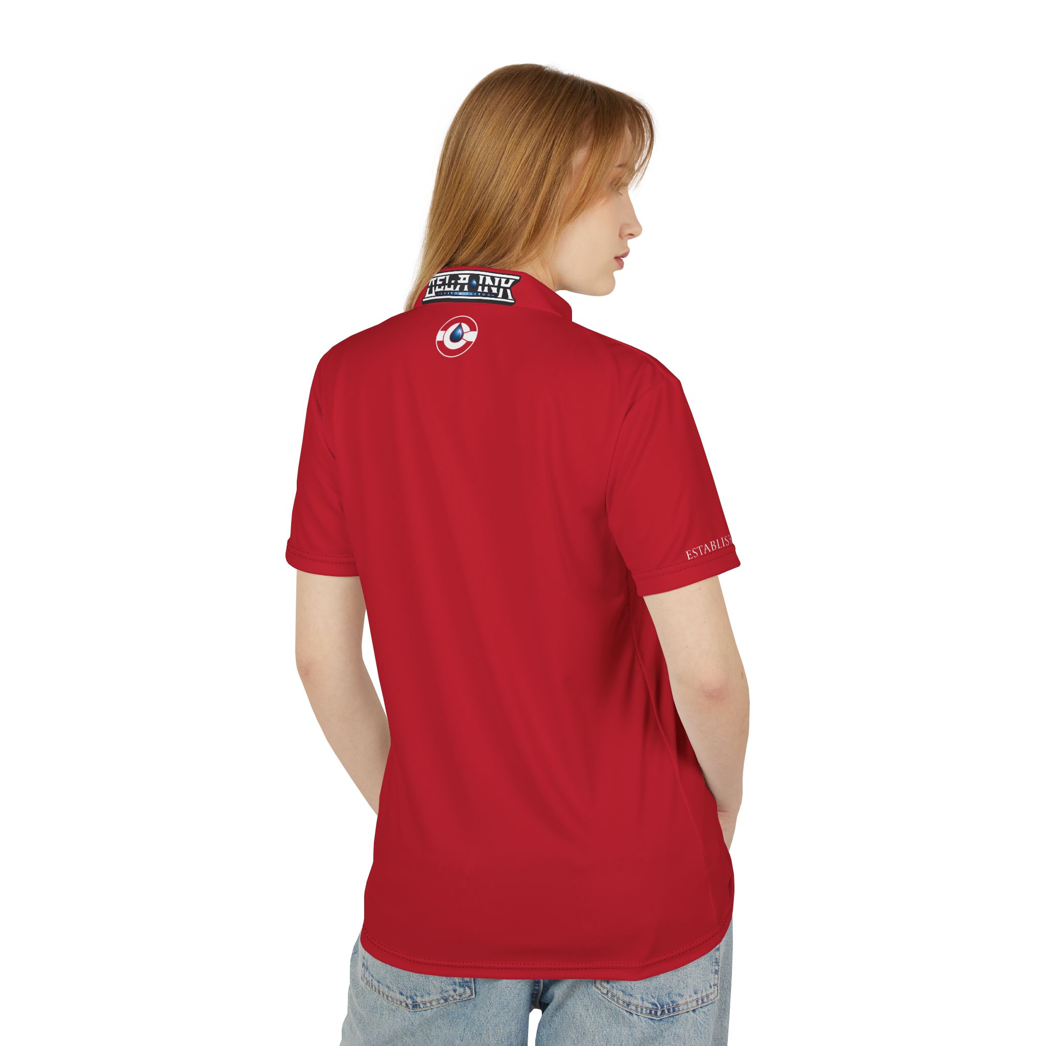 RED Wave Circle Logo Polo - Image 2