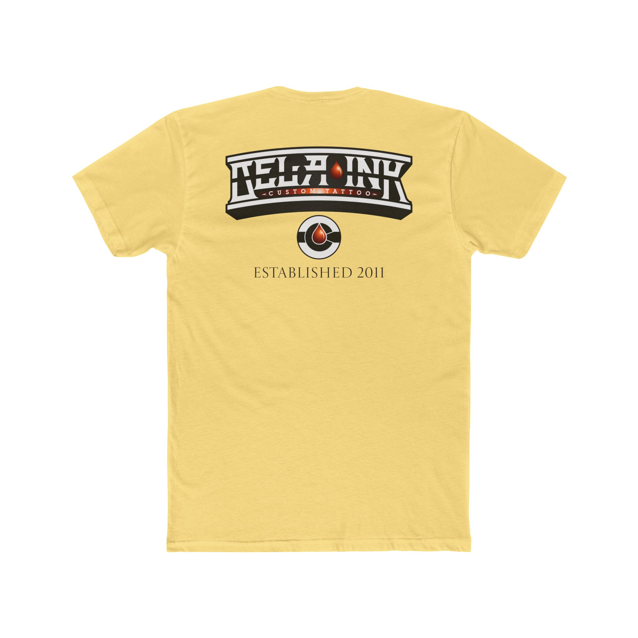 Rose Curved logo Unisex Cotton Crew Tee - Image 3