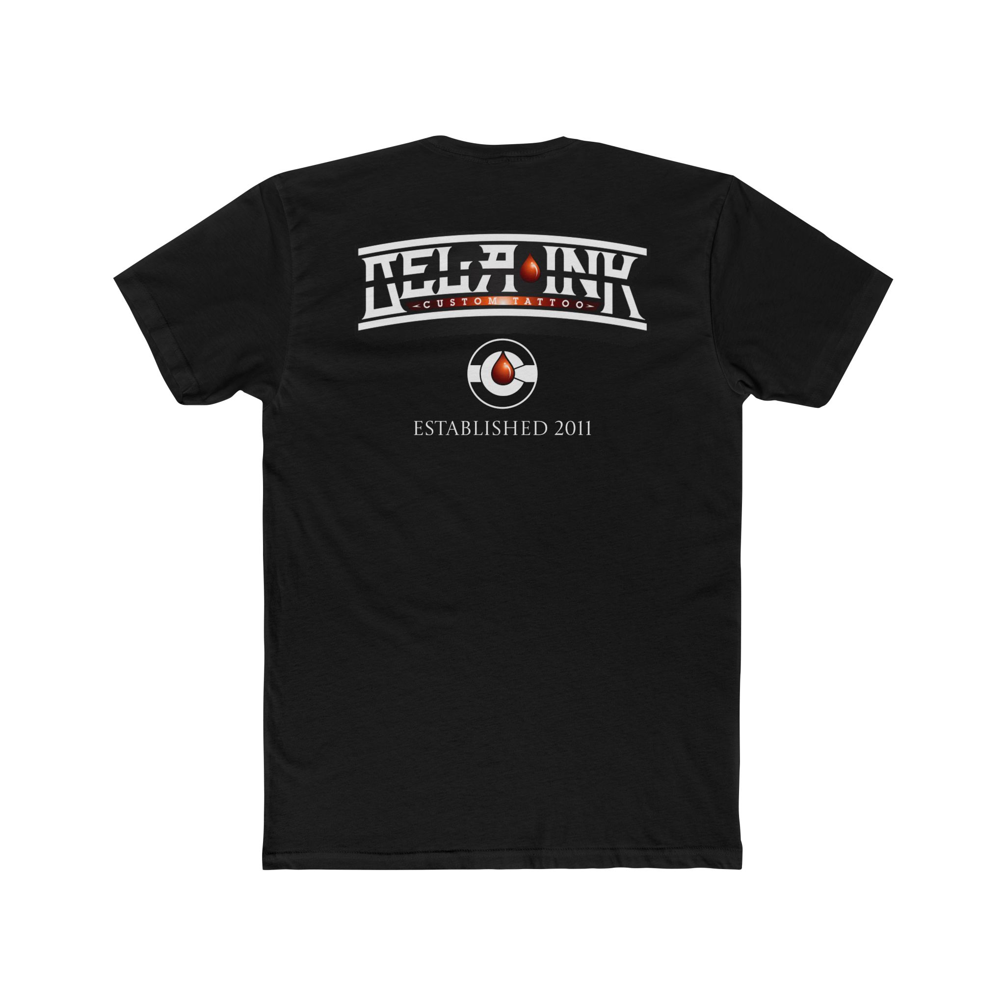 Rose Curved logo Unisex Cotton Crew Tee - Image 6