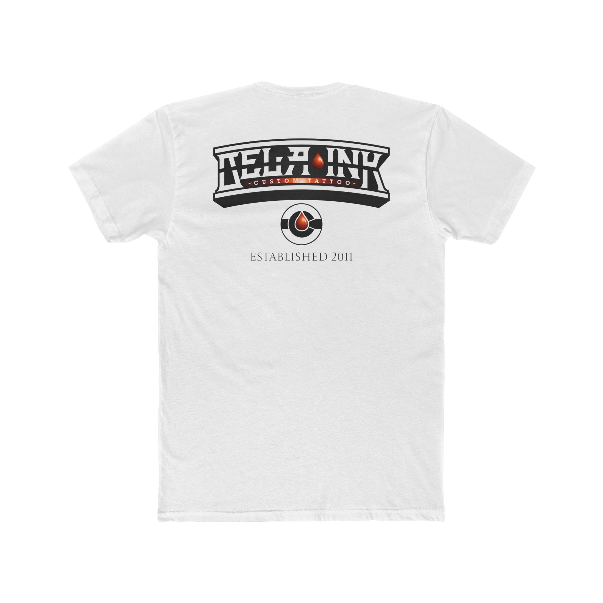 Rose Curved logo Unisex Cotton Crew Tee - Image 2