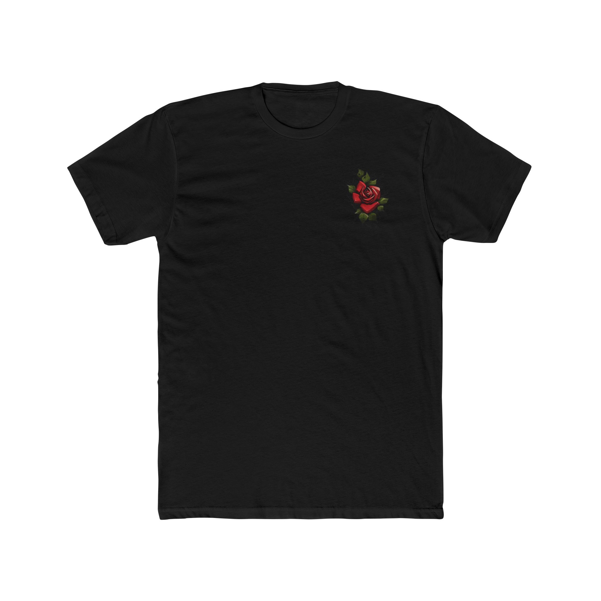 Rose Curved logo Unisex Cotton Crew Tee - Image 5
