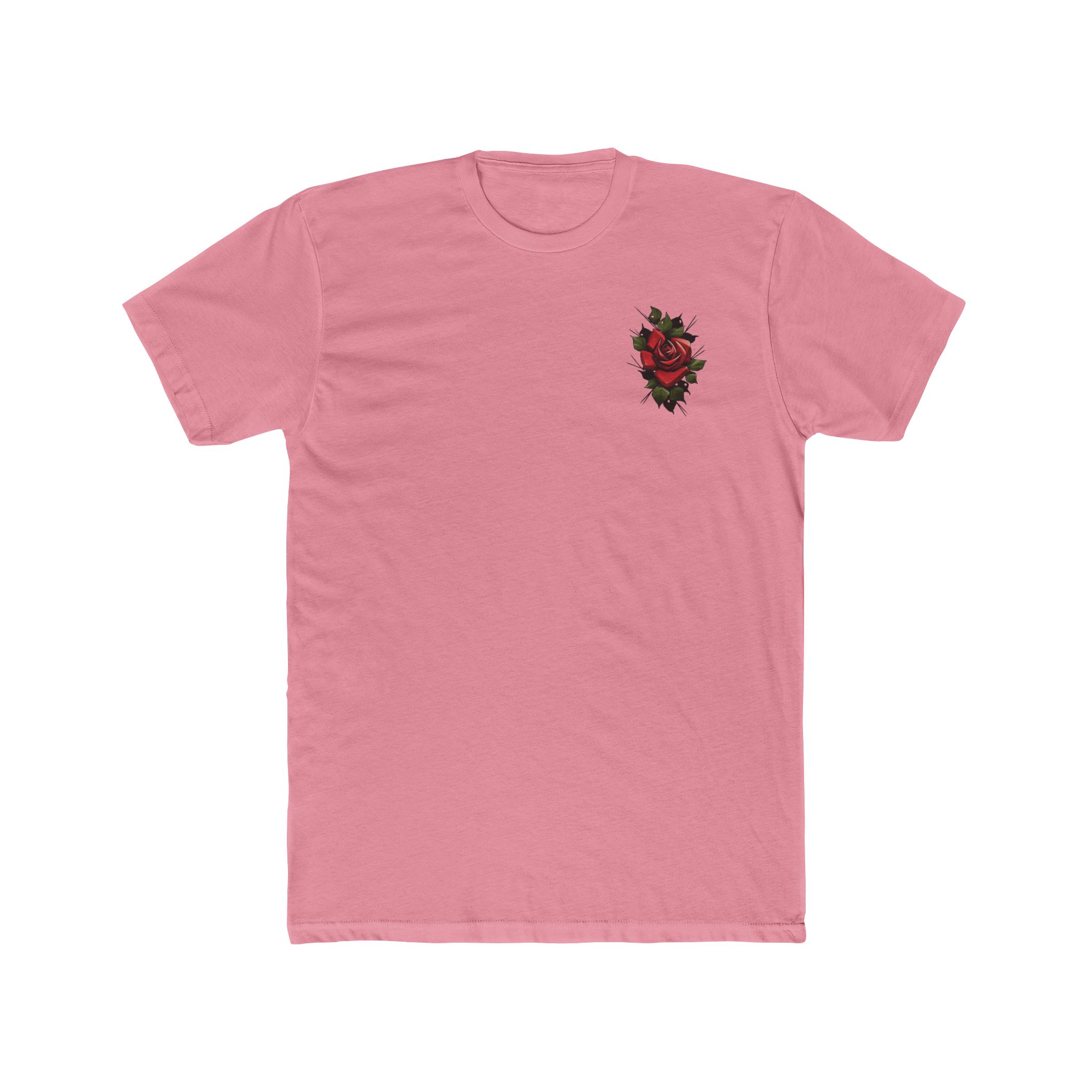 Rose Curved logo Unisex Cotton Crew Tee - Image 7