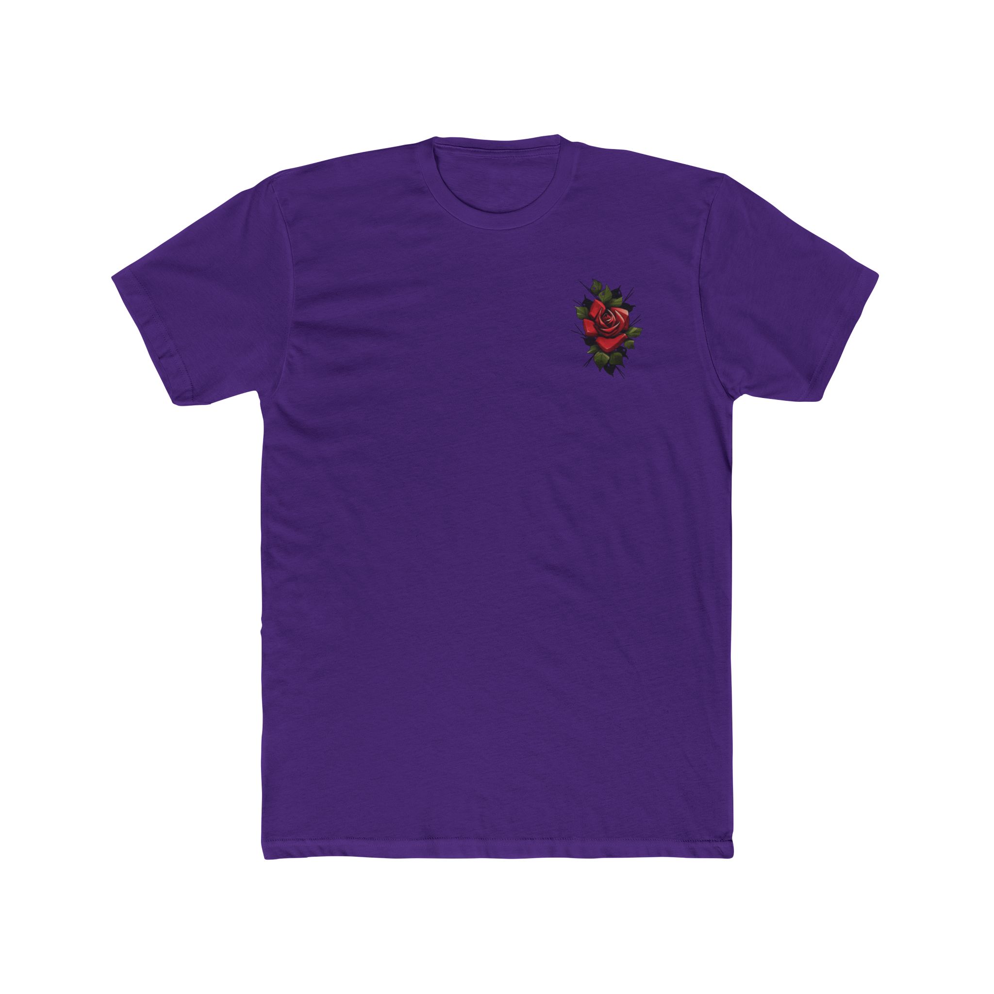 Rose Curved logo Unisex Cotton Crew Tee - Image 9