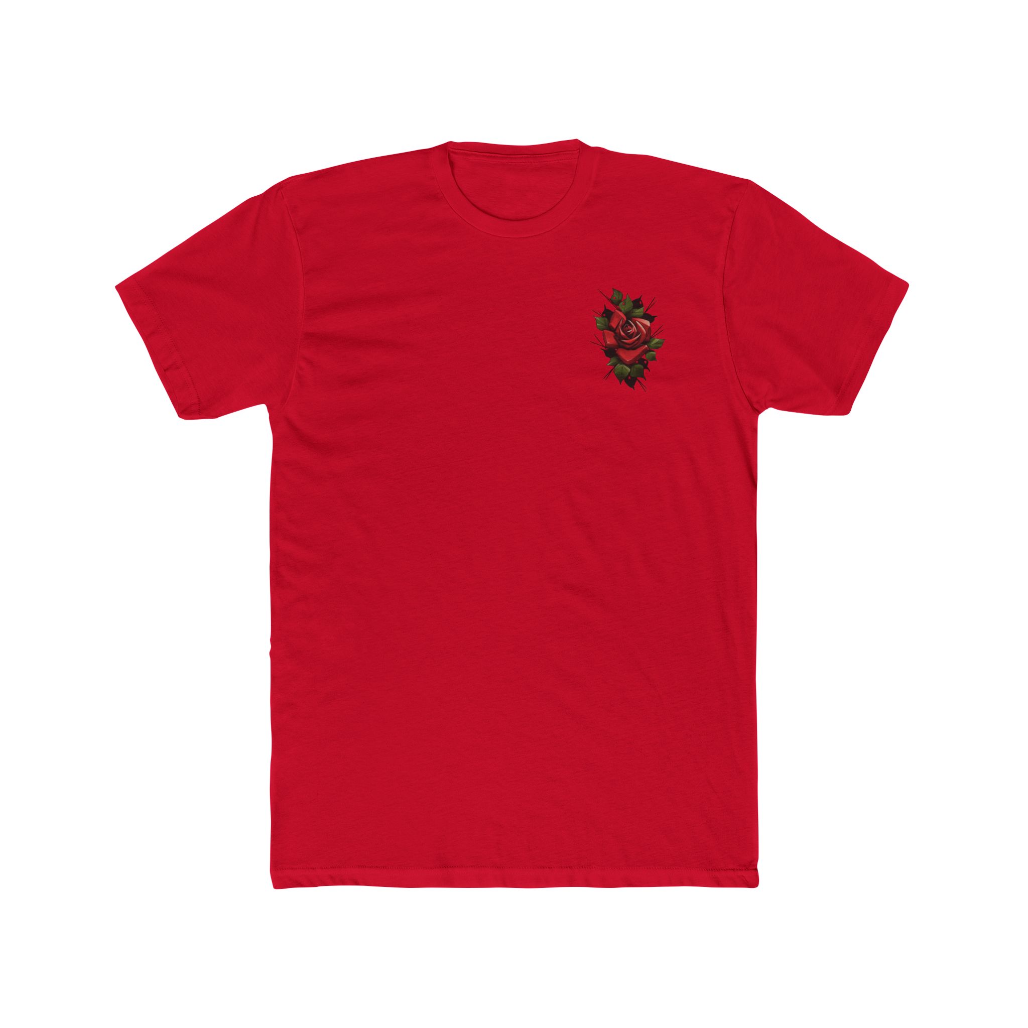Rose Curved logo Unisex Cotton Crew Tee - Image 11