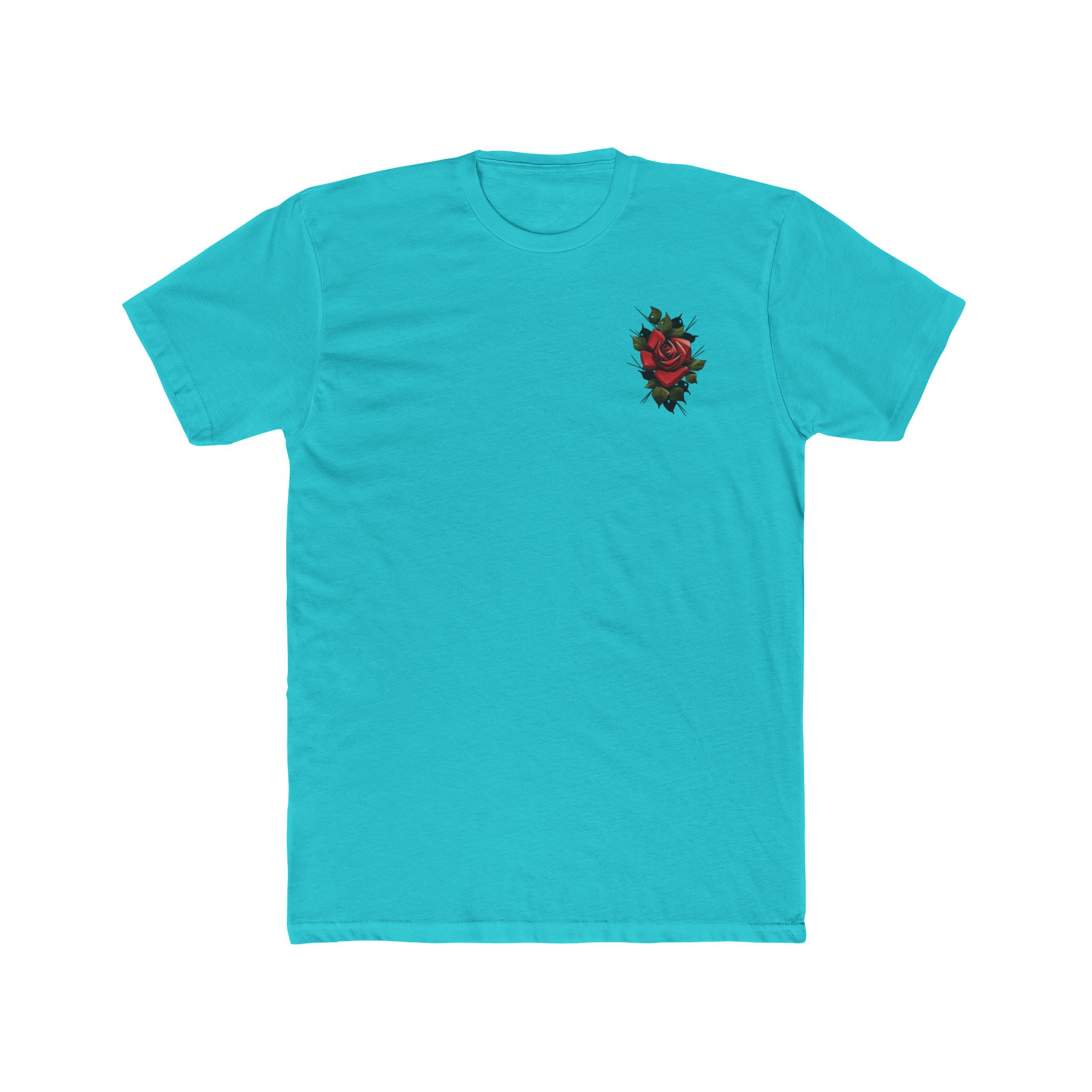 Rose Curved logo Unisex Cotton Crew Tee - Image 13