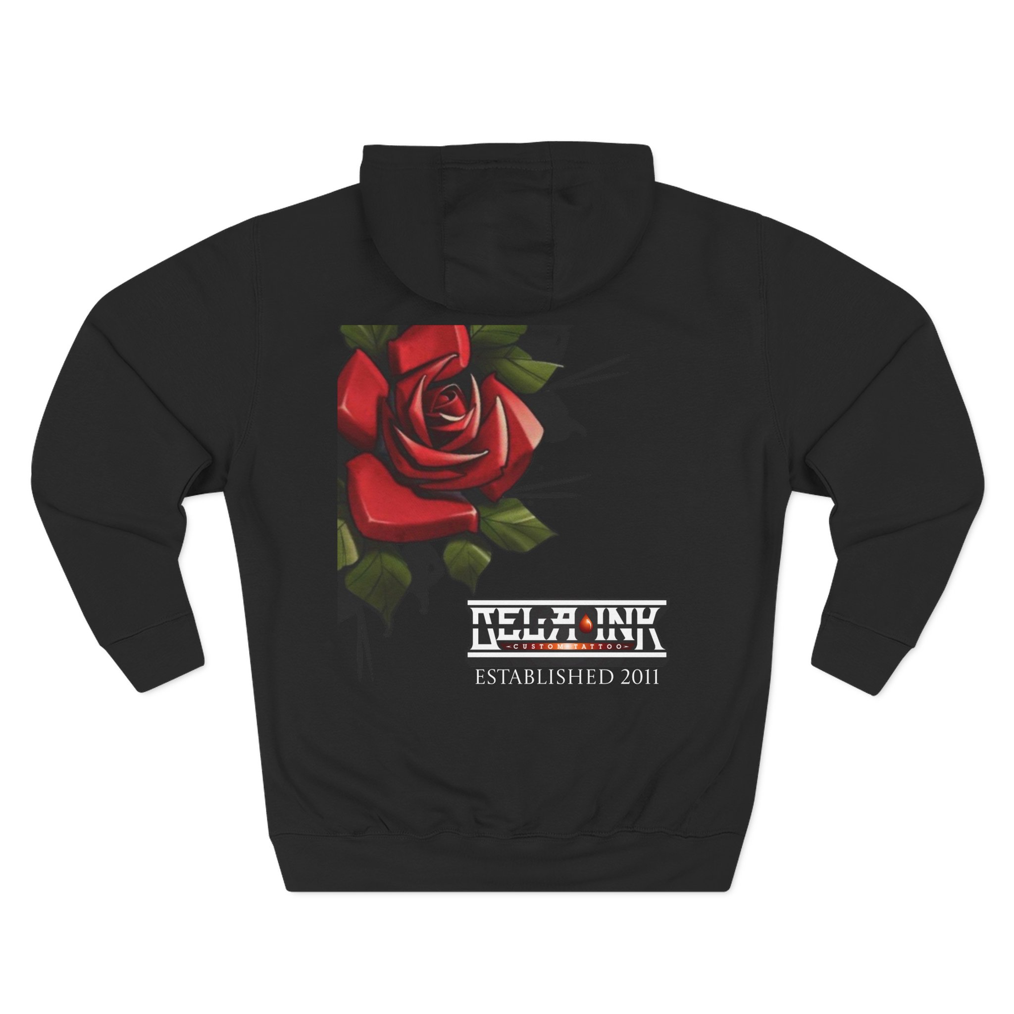 Rose Three-Panel Fleece Hoodie - Image 8