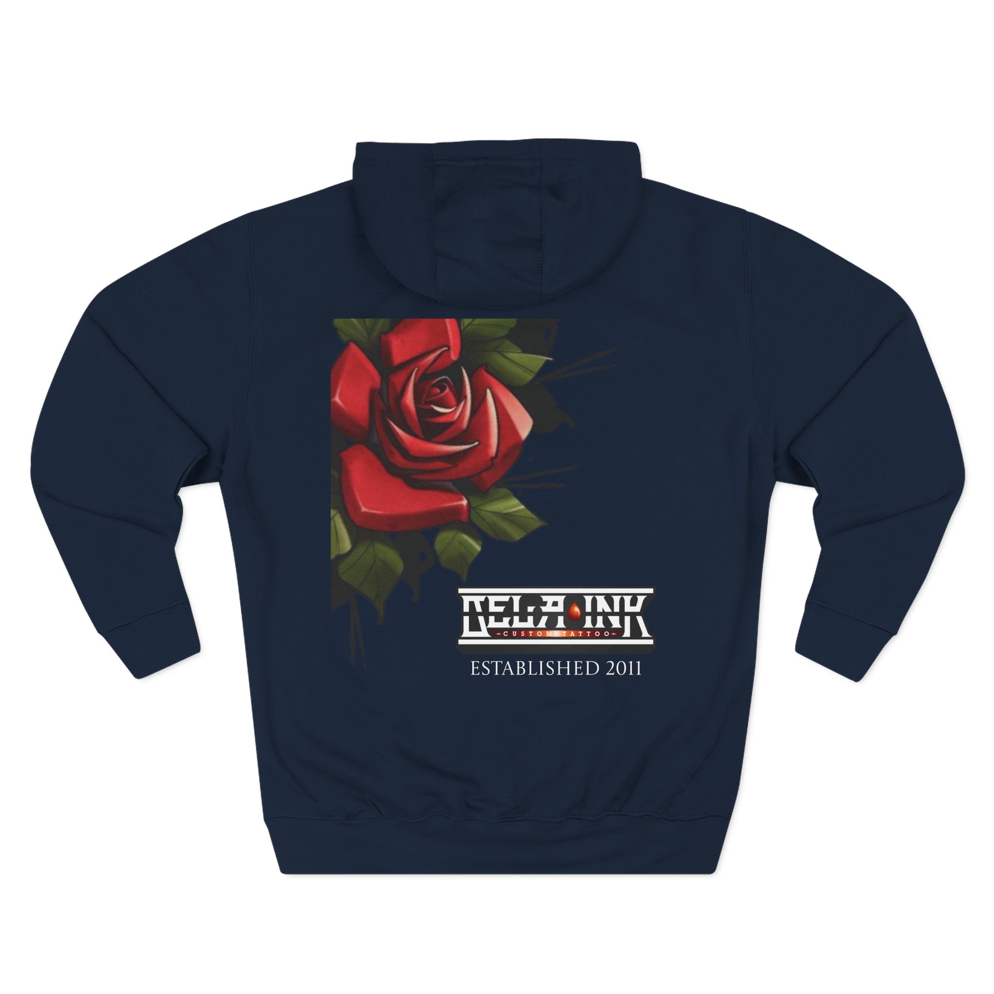 Rose Three-Panel Fleece Hoodie - Image 14
