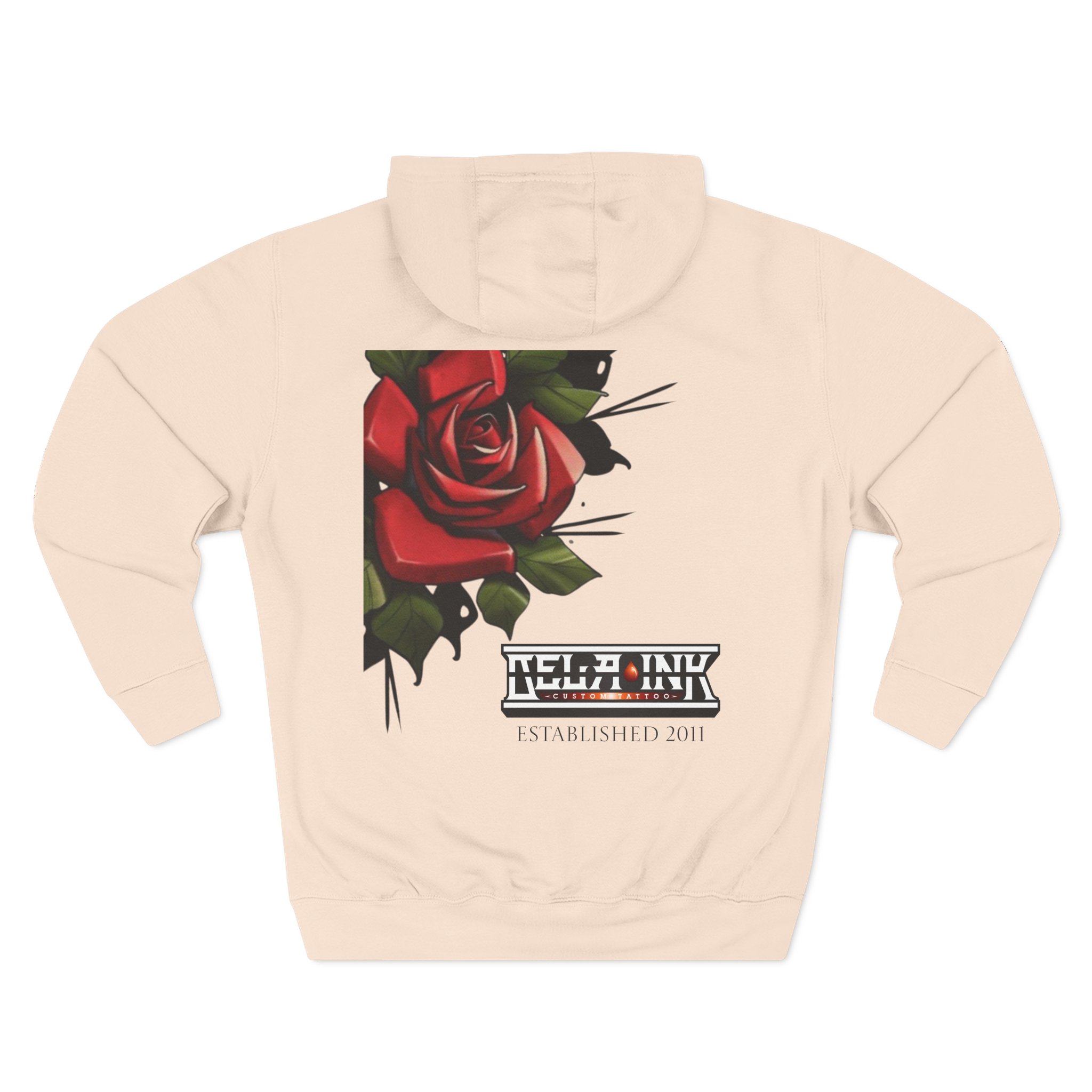 Rose Three-Panel Fleece Hoodie - Image 20