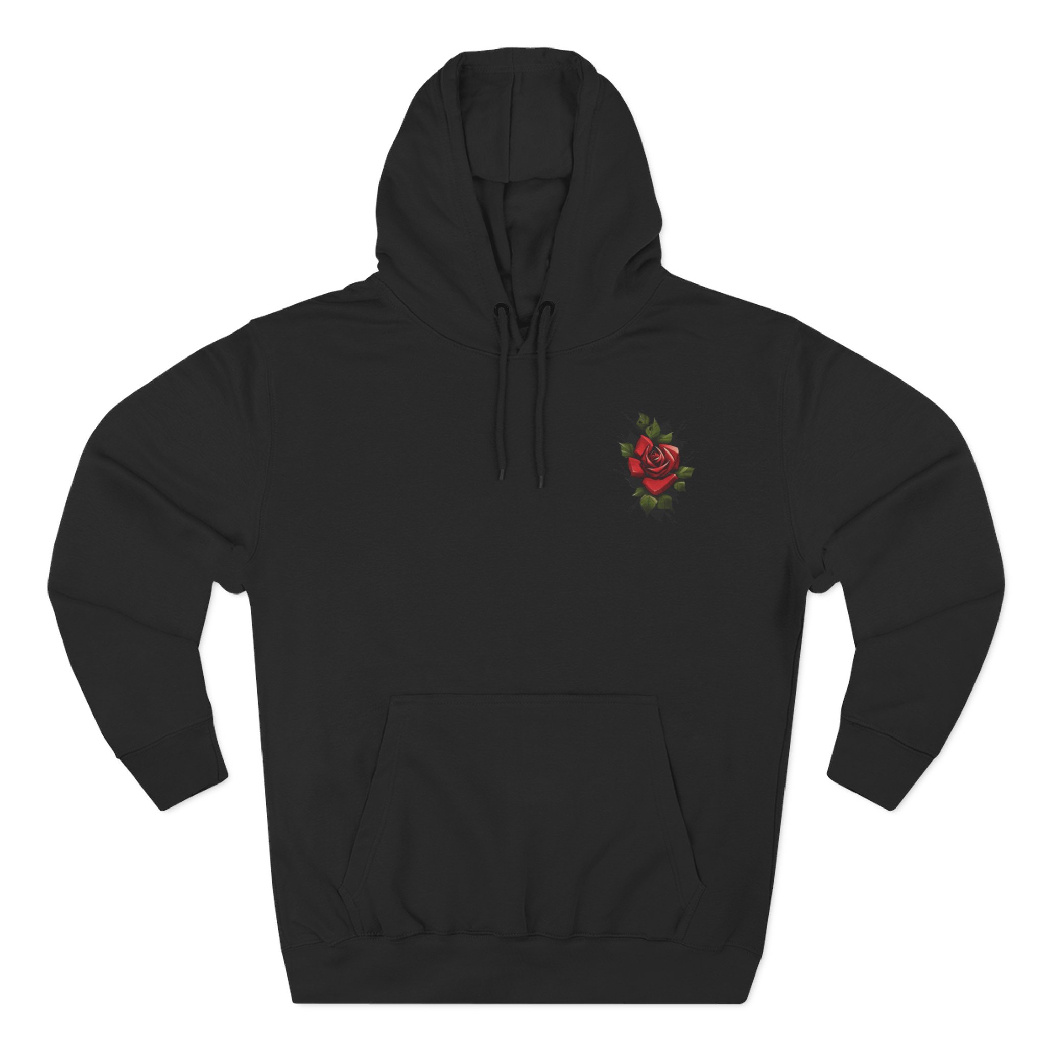 Rose Three-Panel Fleece Hoodie - Image 7