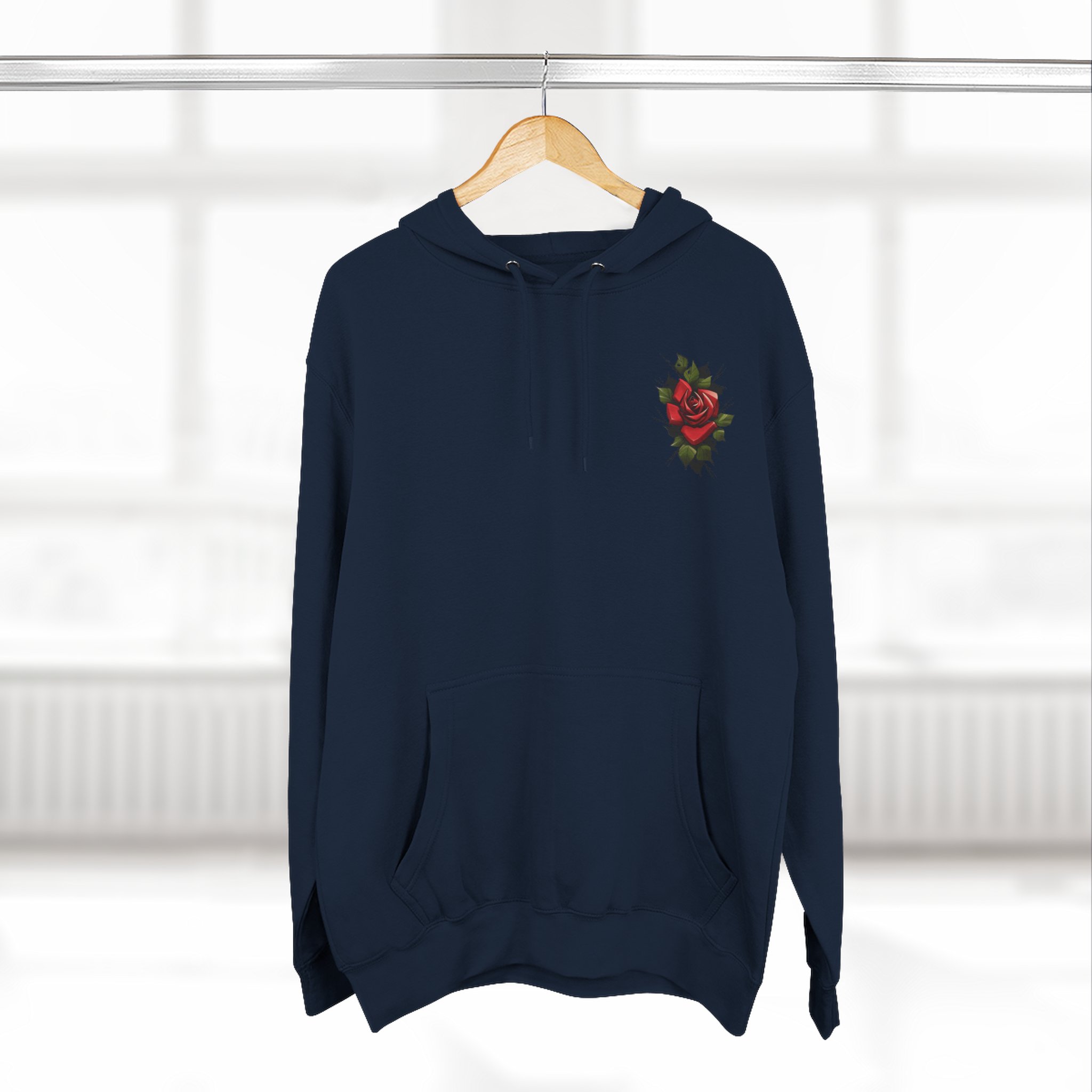 Rose Three-Panel Fleece Hoodie - Image 16
