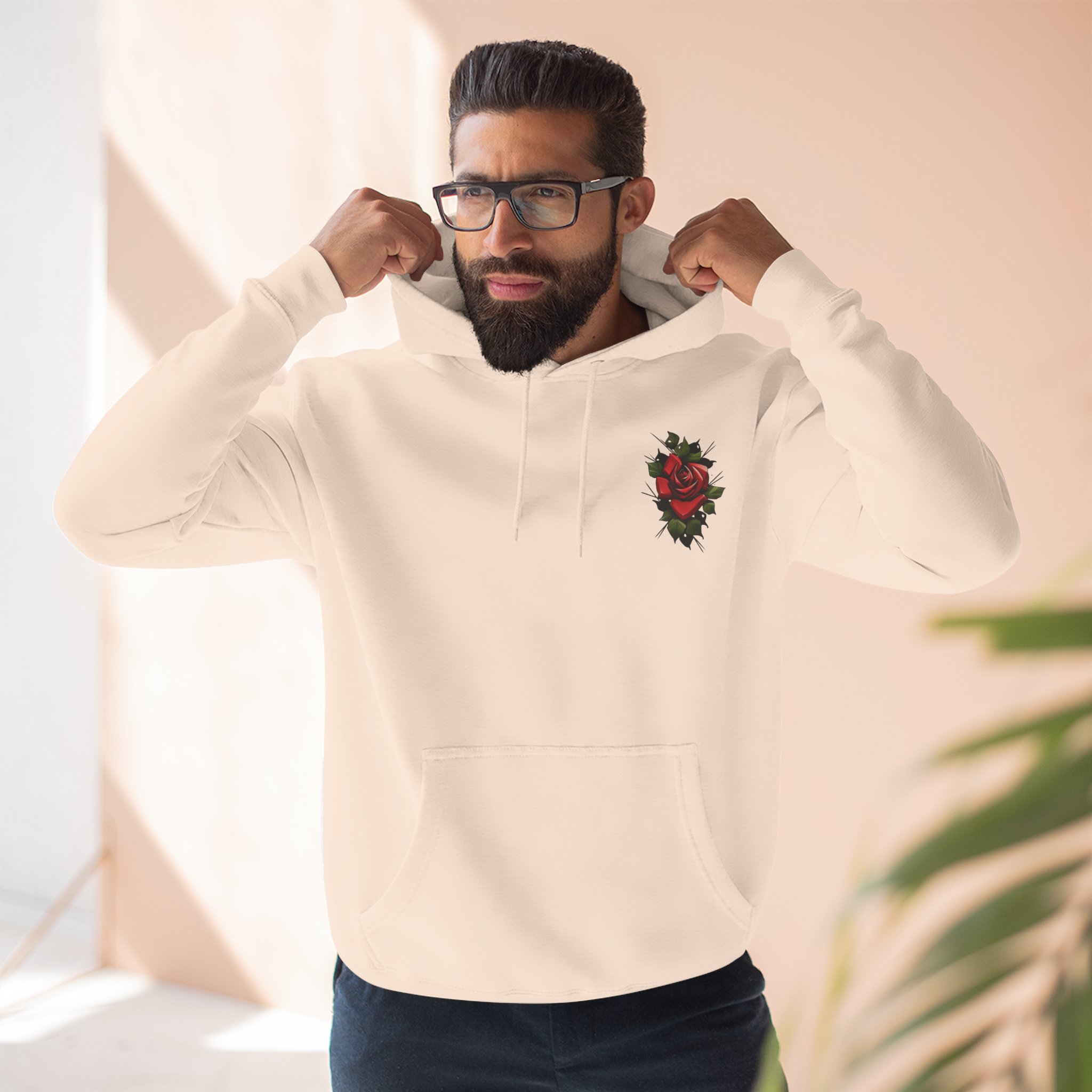 Rose Three-Panel Fleece Hoodie - Image 23