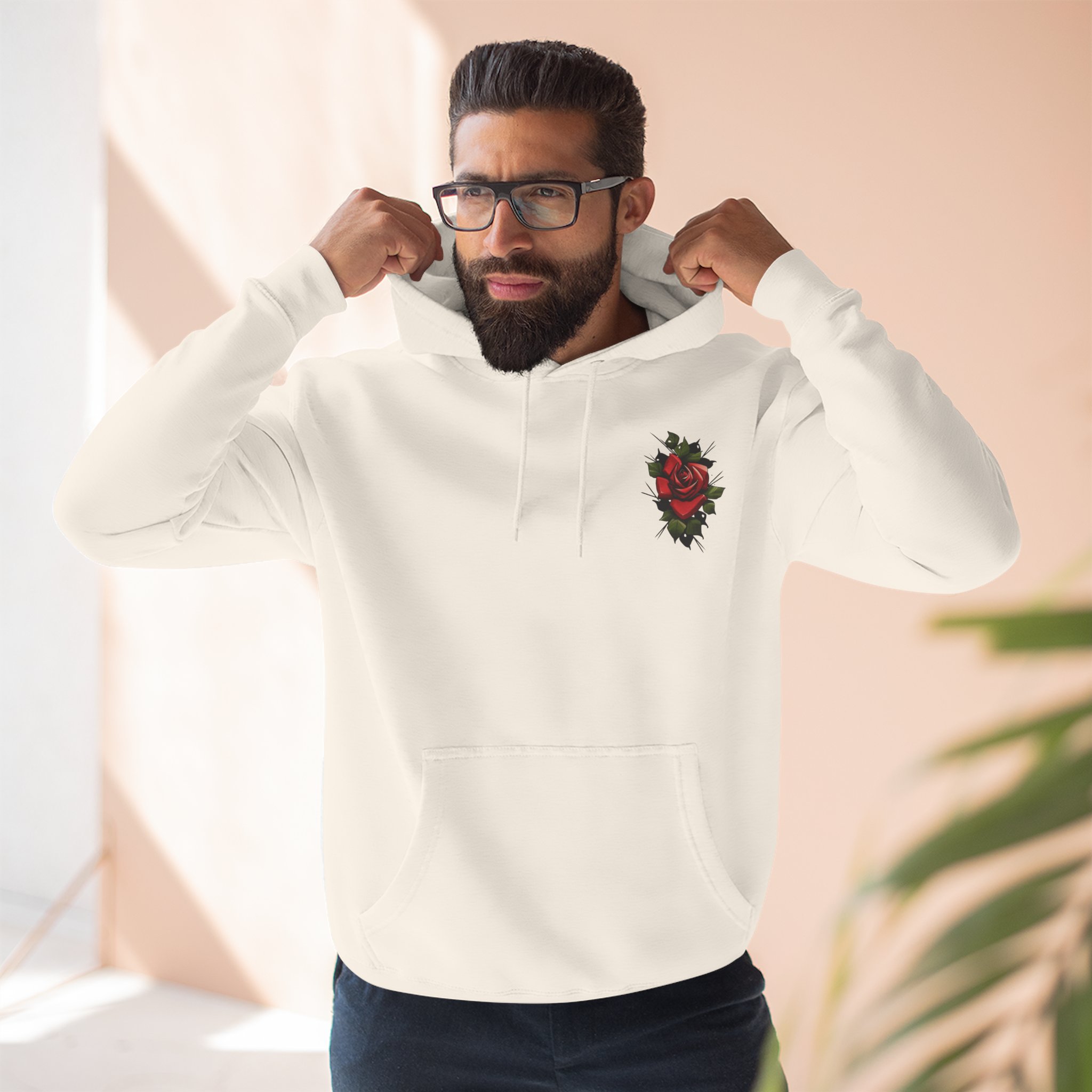 Rose Three-Panel Fleece Hoodie - Image 29