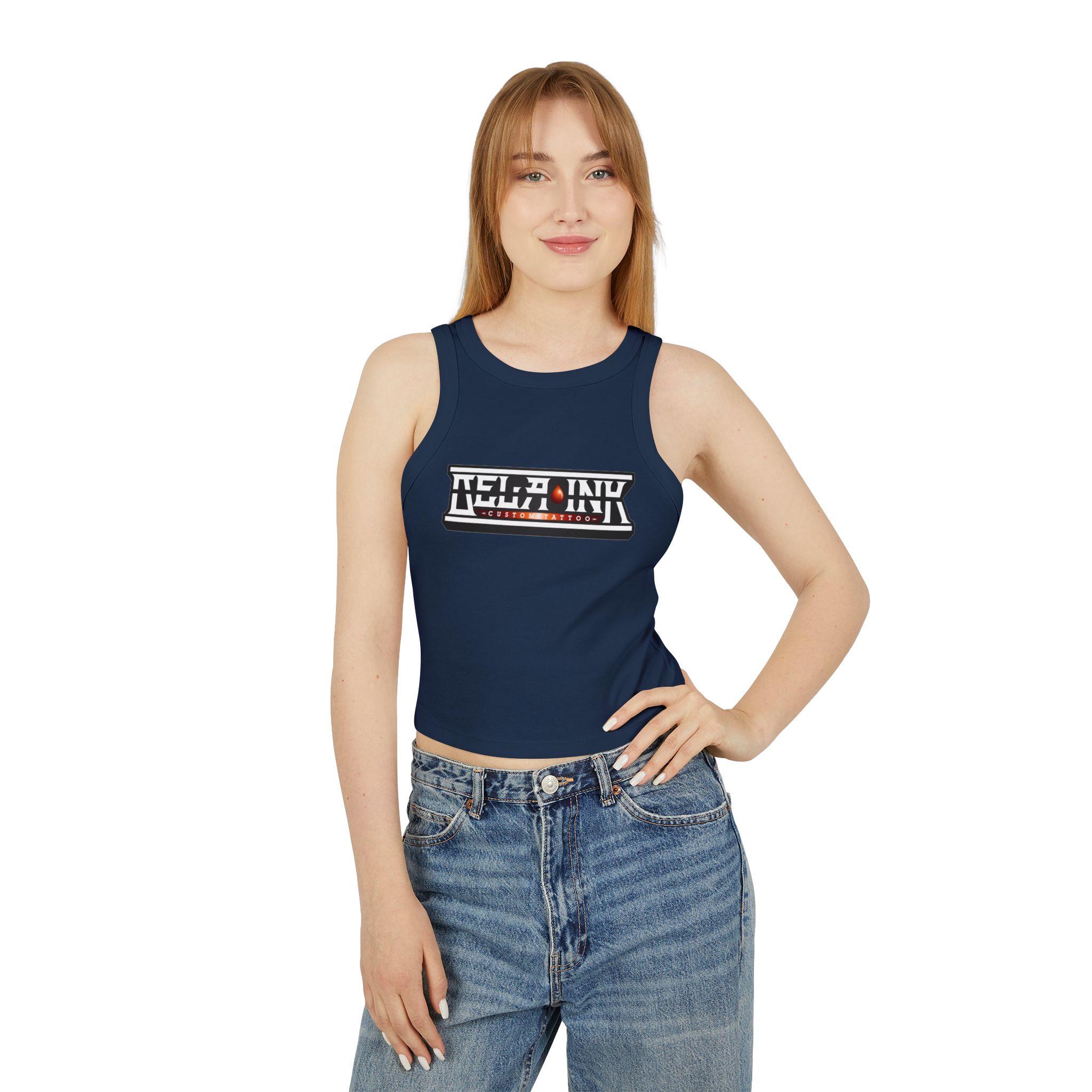 Women's Micro Rib Racer Tank Top - Image 16
