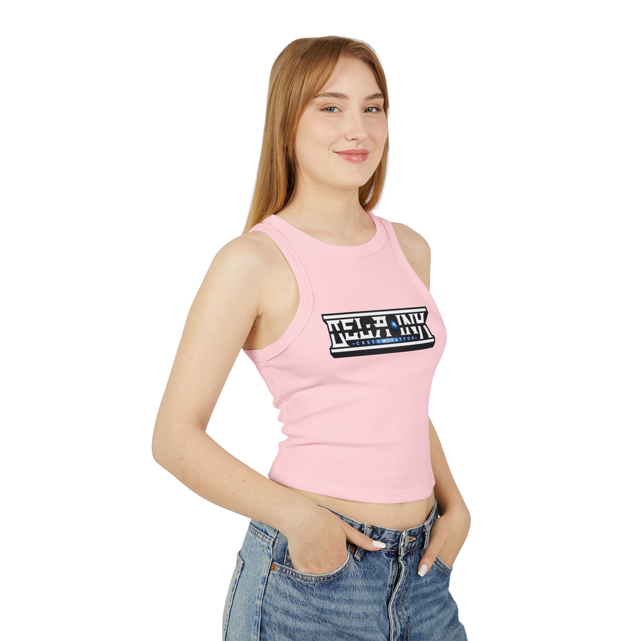 Women's Micro Rib Racer Tank Top - Image 19
