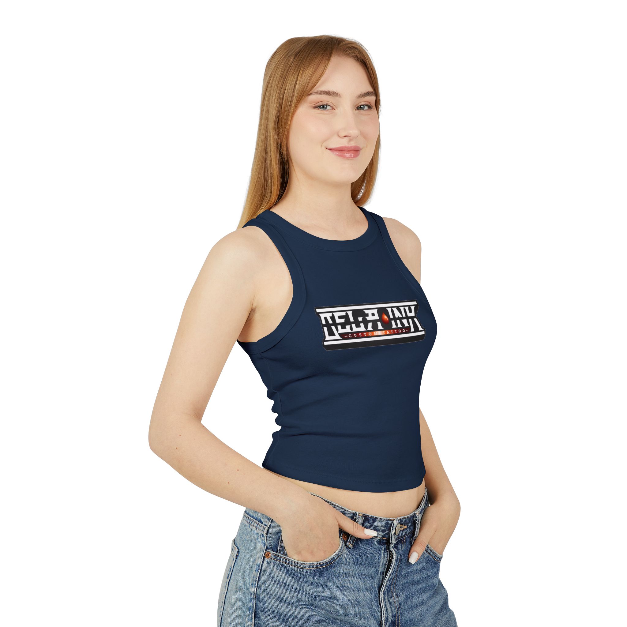 Women's Micro Rib Racer Tank Top - Image 15