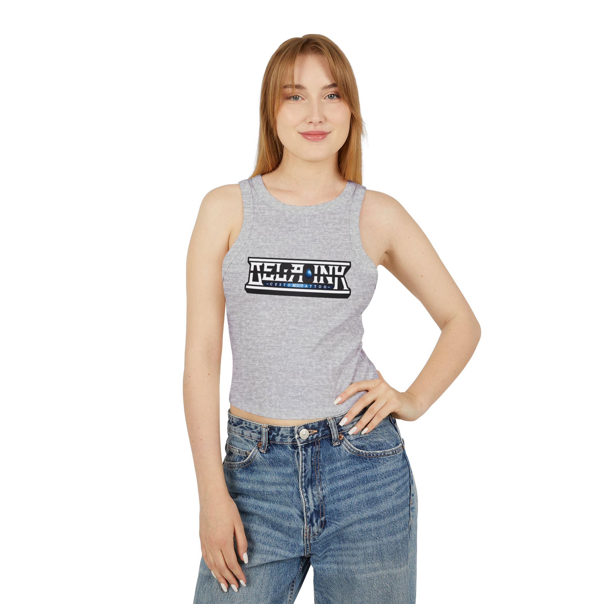Women's Micro Rib Racer Tank Top - Image 12