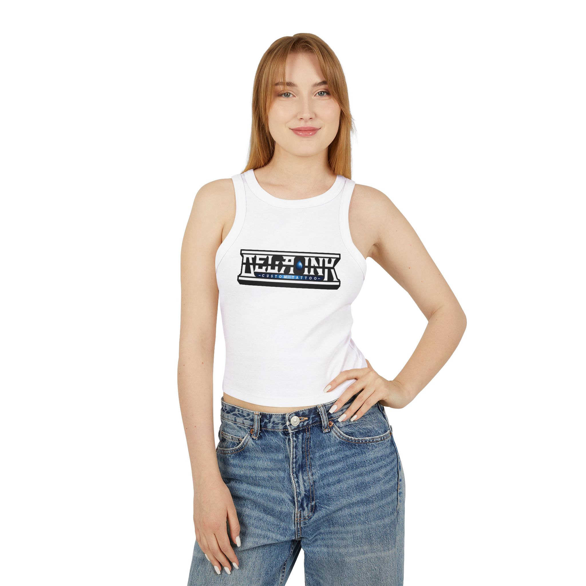 Women's Micro Rib Racer Tank Top - Image 4