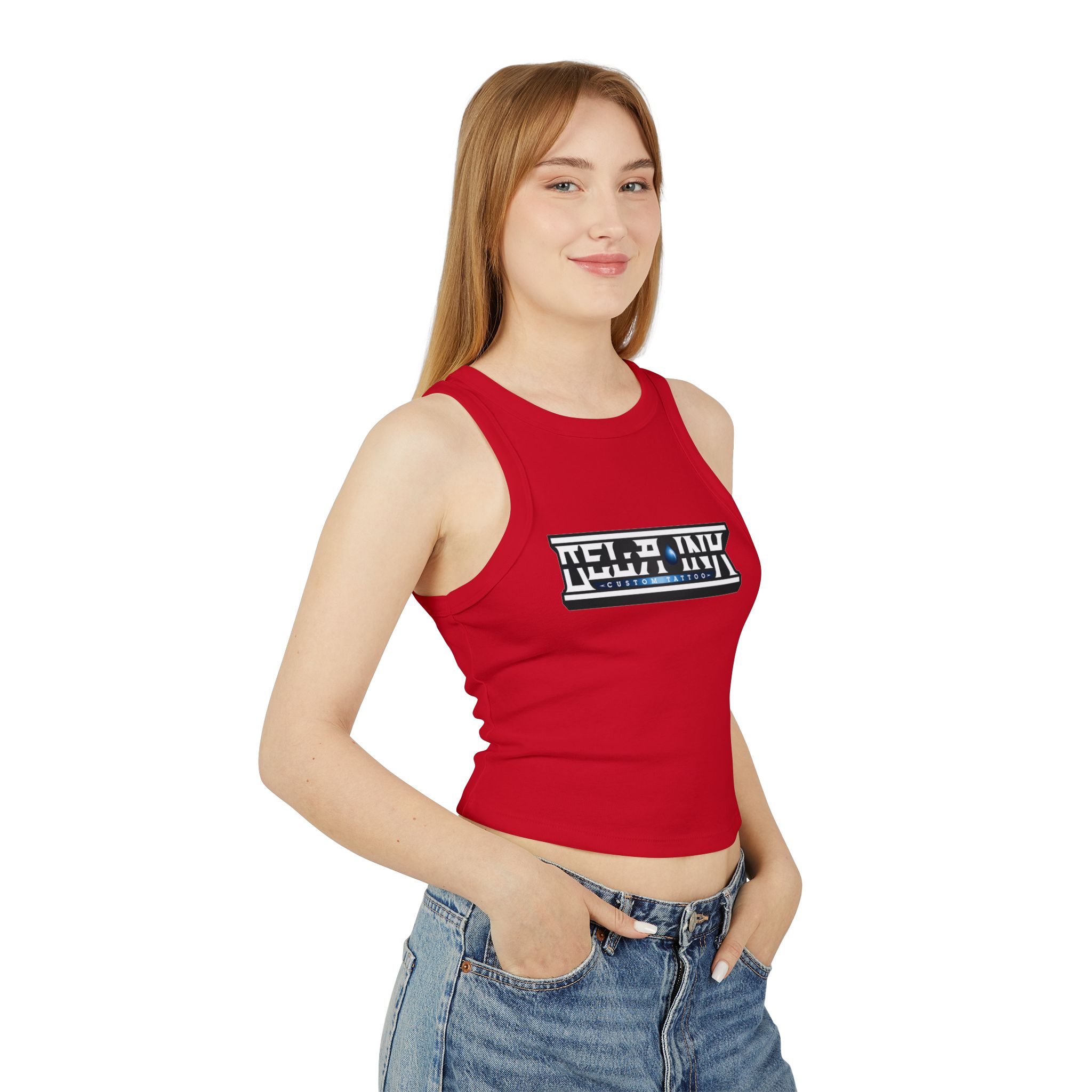 Women's Micro Rib Racer Tank Top - Image 23