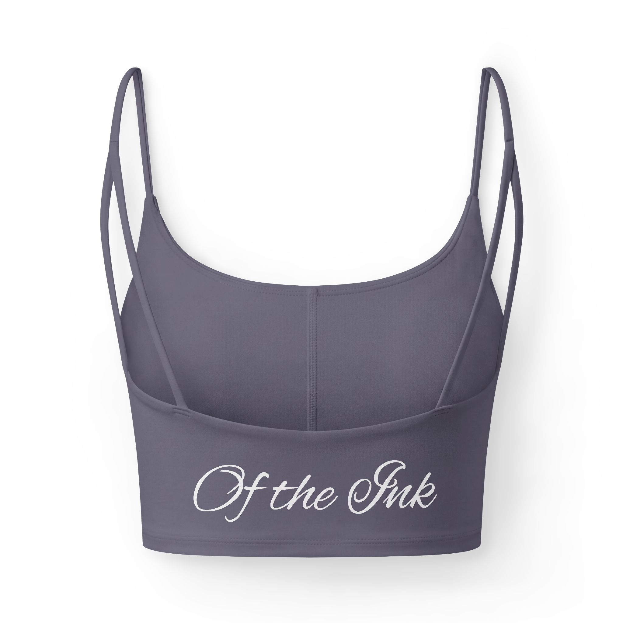 Luxe Crop Bra — 'Of the Ink' Tattoo-Inspired Black Bralette - Image 4
