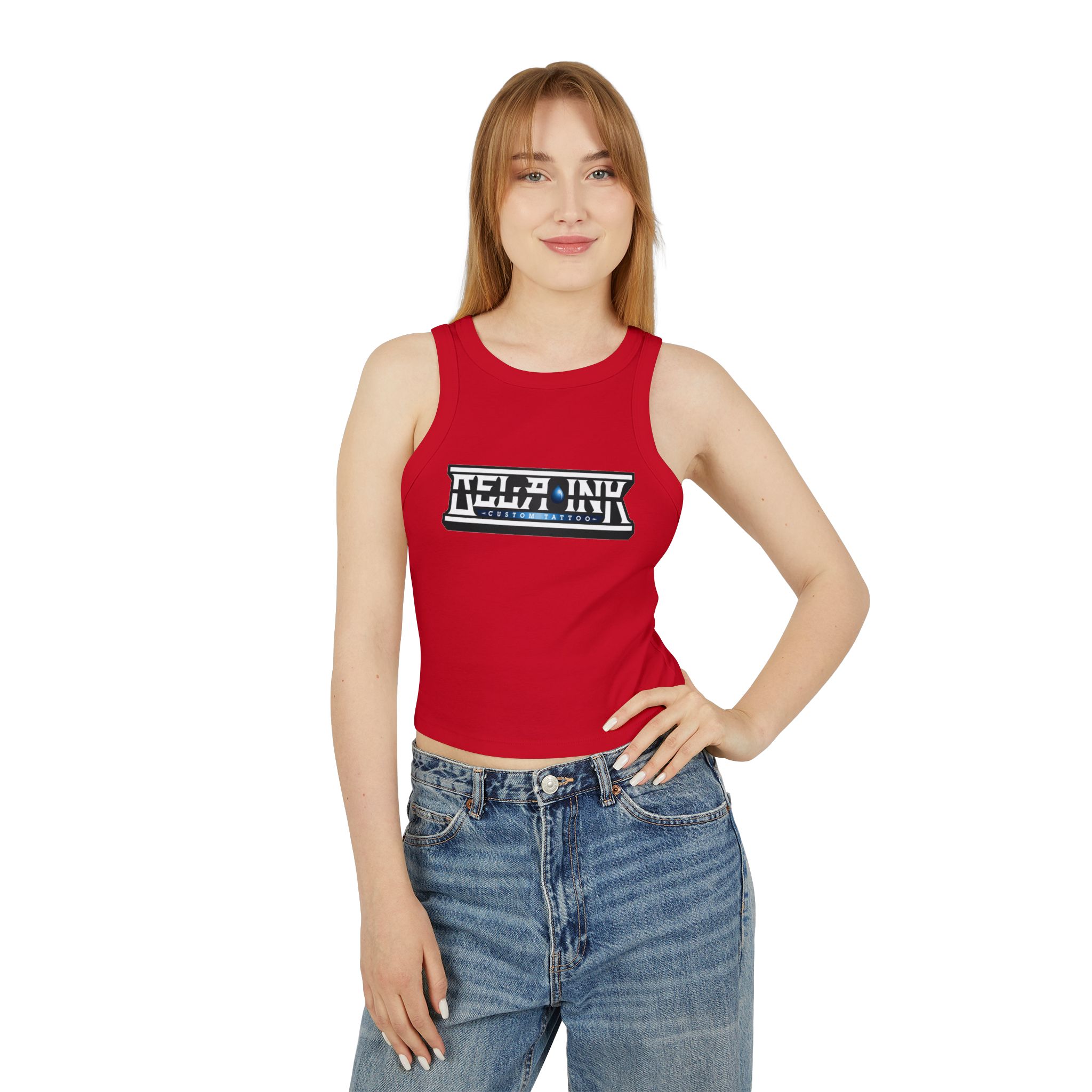 Women's Micro Rib Racer Tank Top - Image 24
