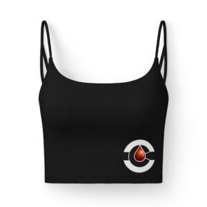 Luxe Crop Bra — 'Of the Ink' Tattoo-Inspired Black Bralette