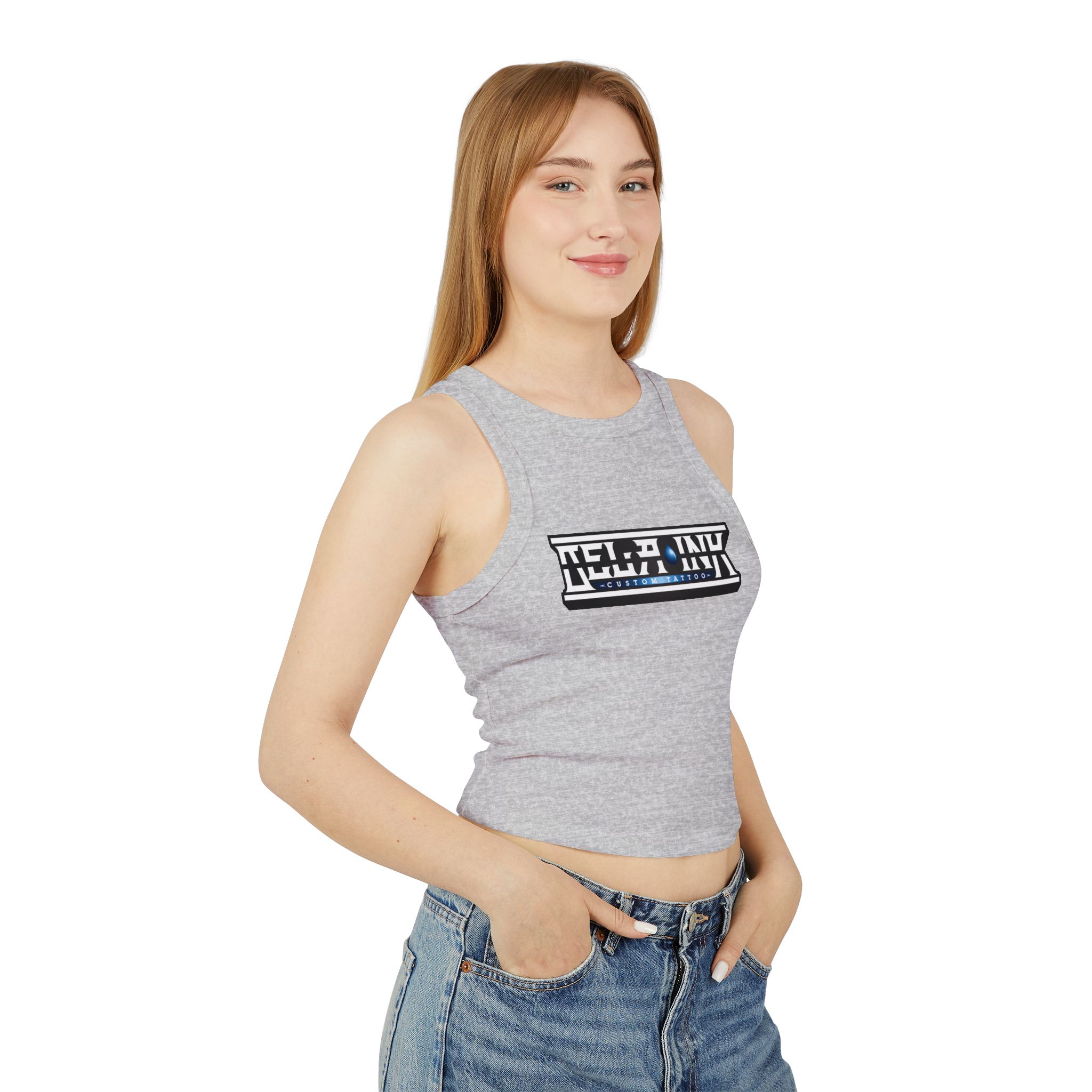 Women's Micro Rib Racer Tank Top - Image 11