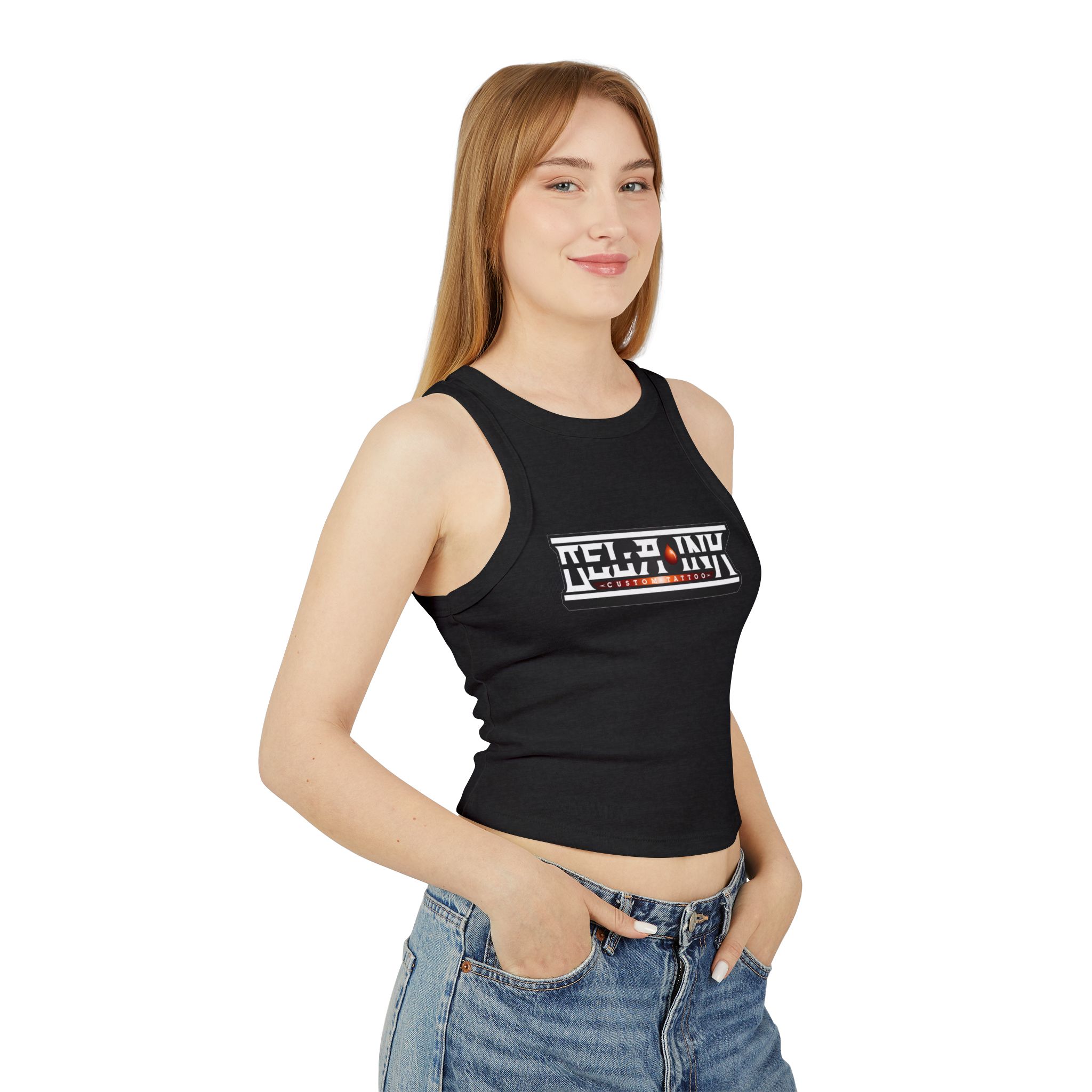 Women's Micro Rib Racer Tank Top - Image 7