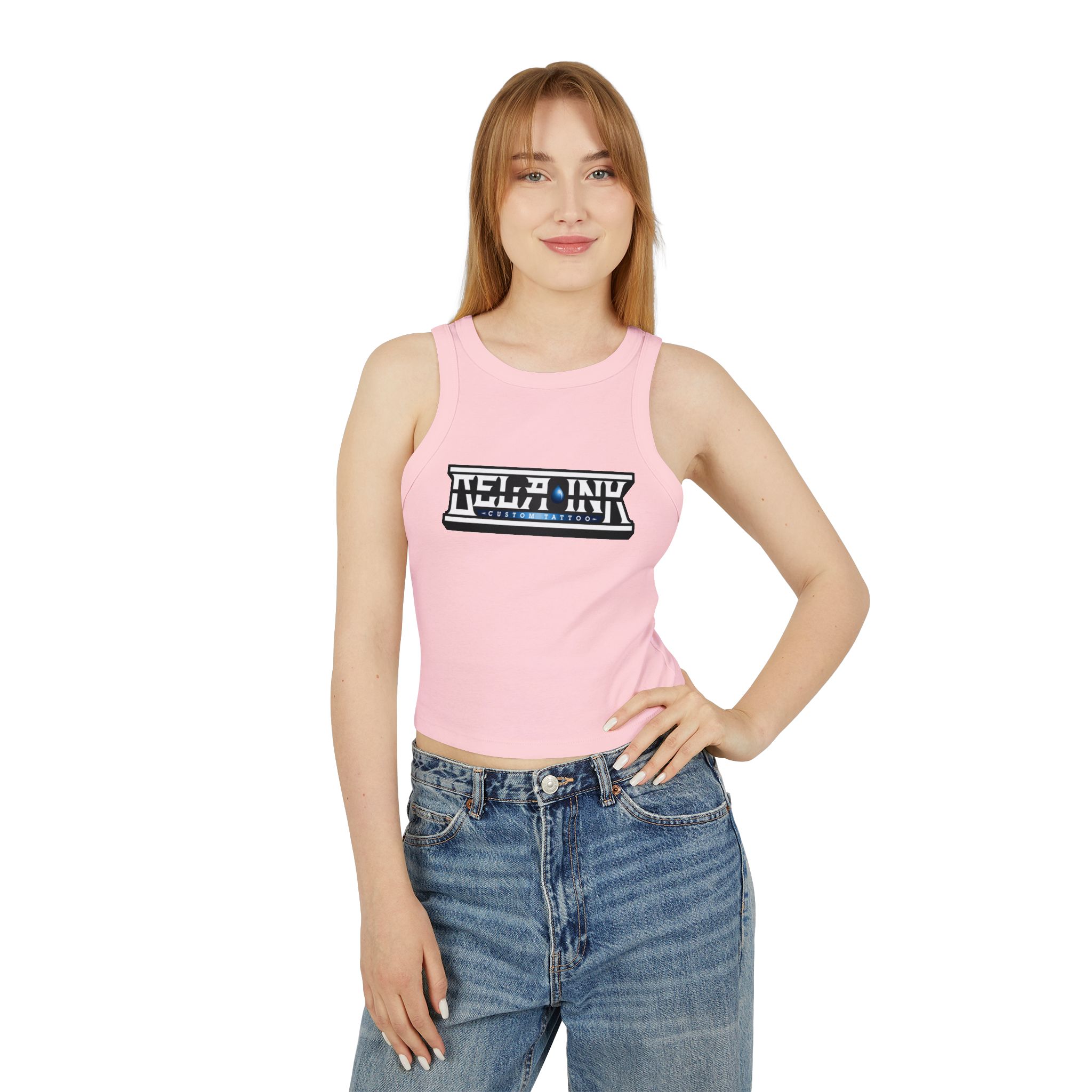 Women's Micro Rib Racer Tank Top - Image 20