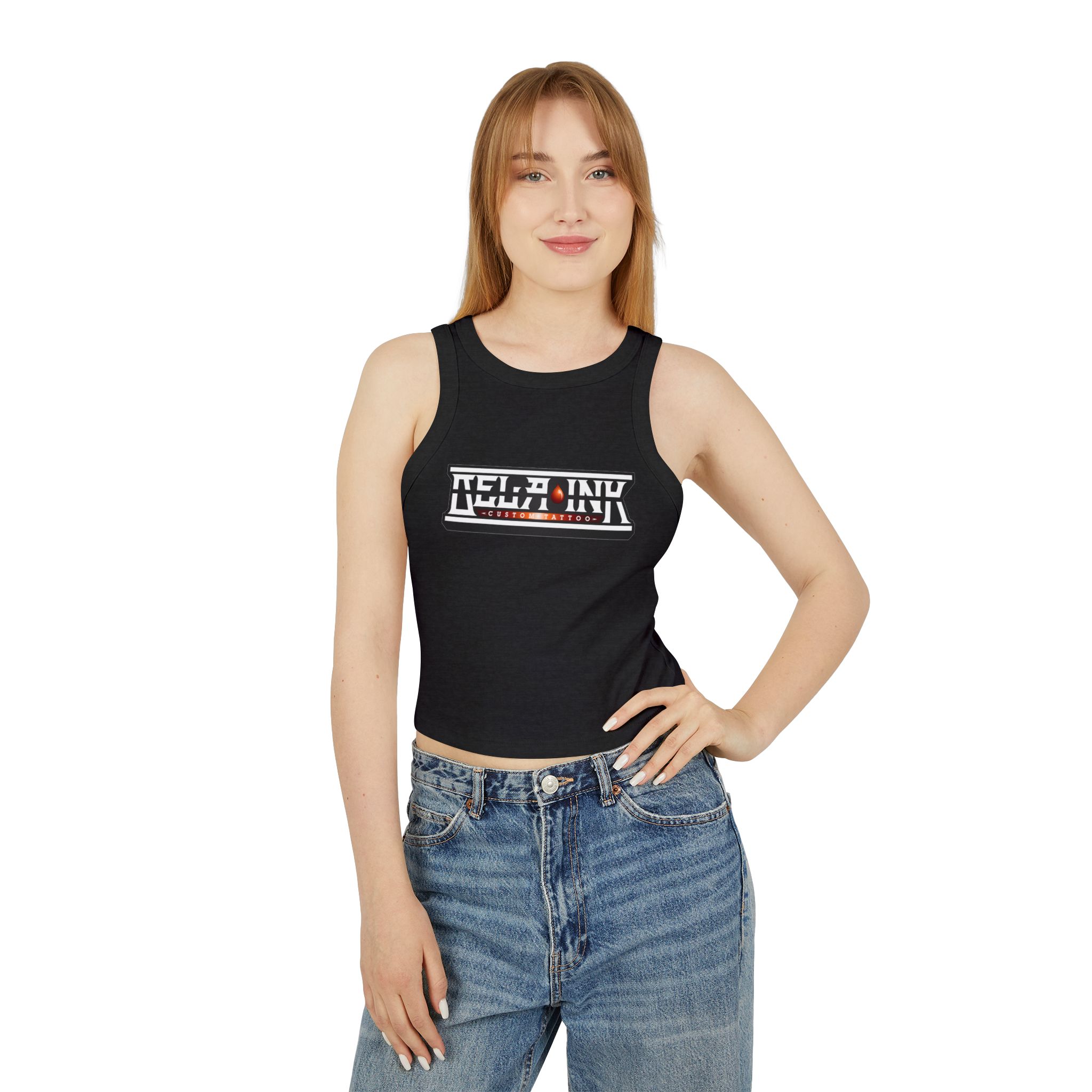 Women's Micro Rib Racer Tank Top - Image 8